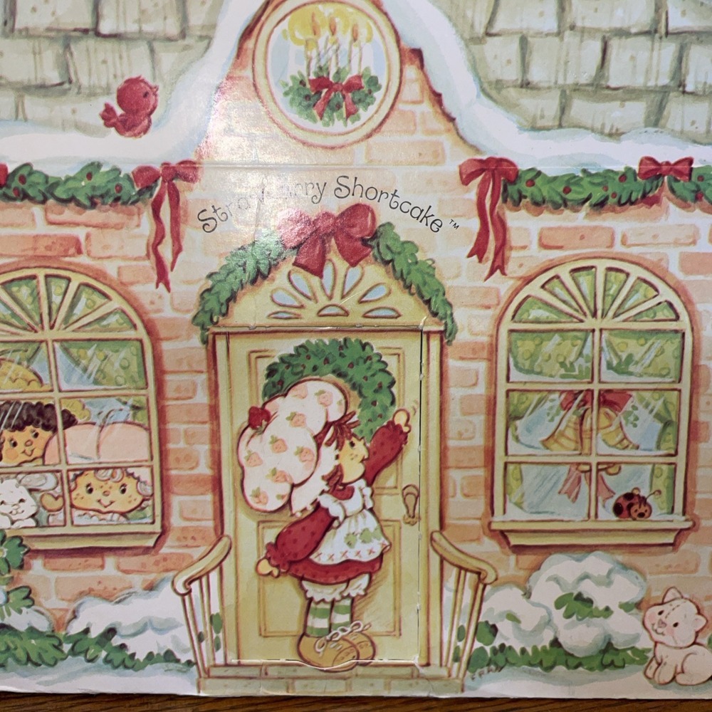 Vintage Strawberry Shortcake American Greetings Holiday Christmas Home Gift Box